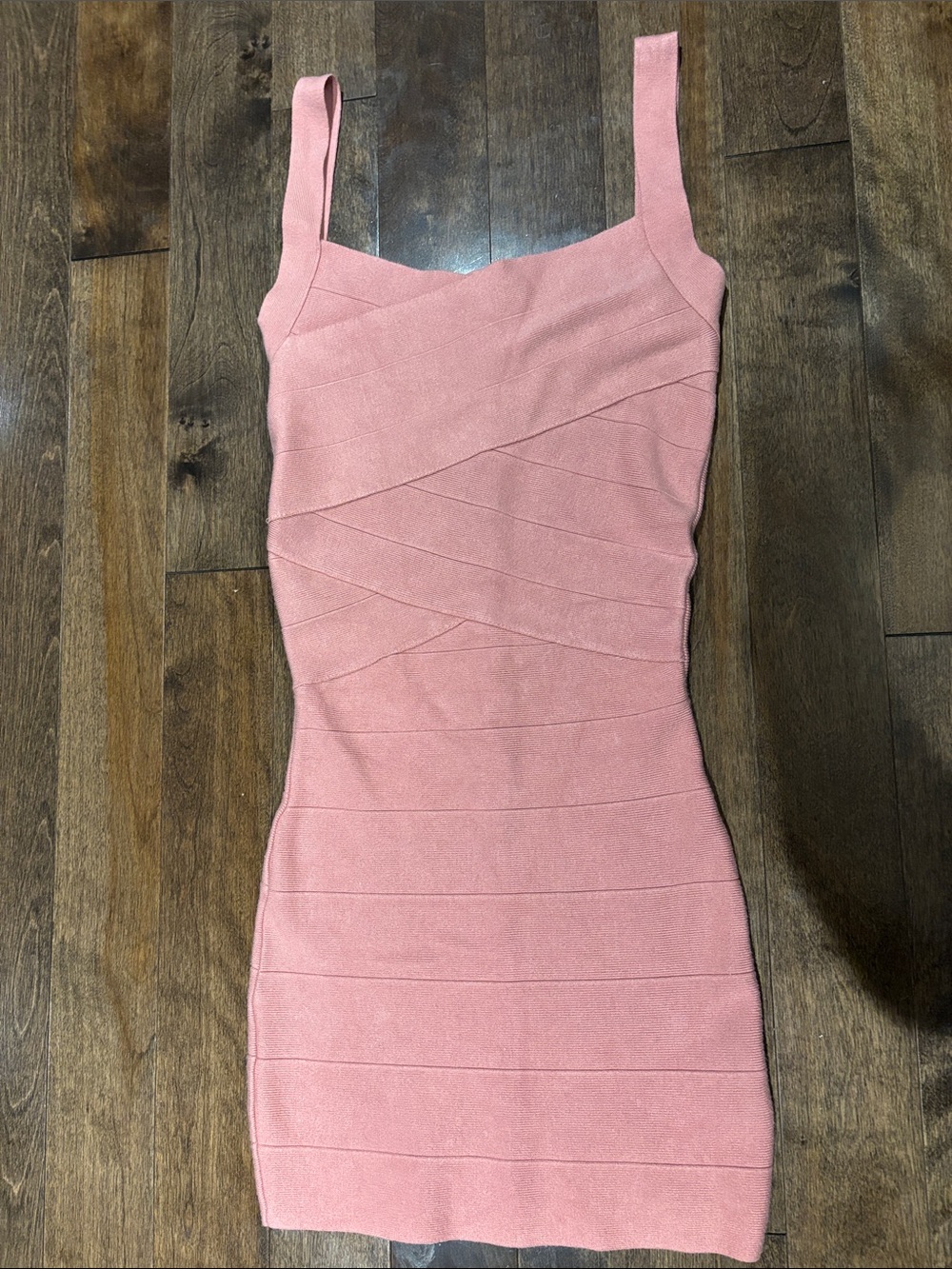 Guess Sleeveless Pink Bodycon Bandage Dress Size Small
